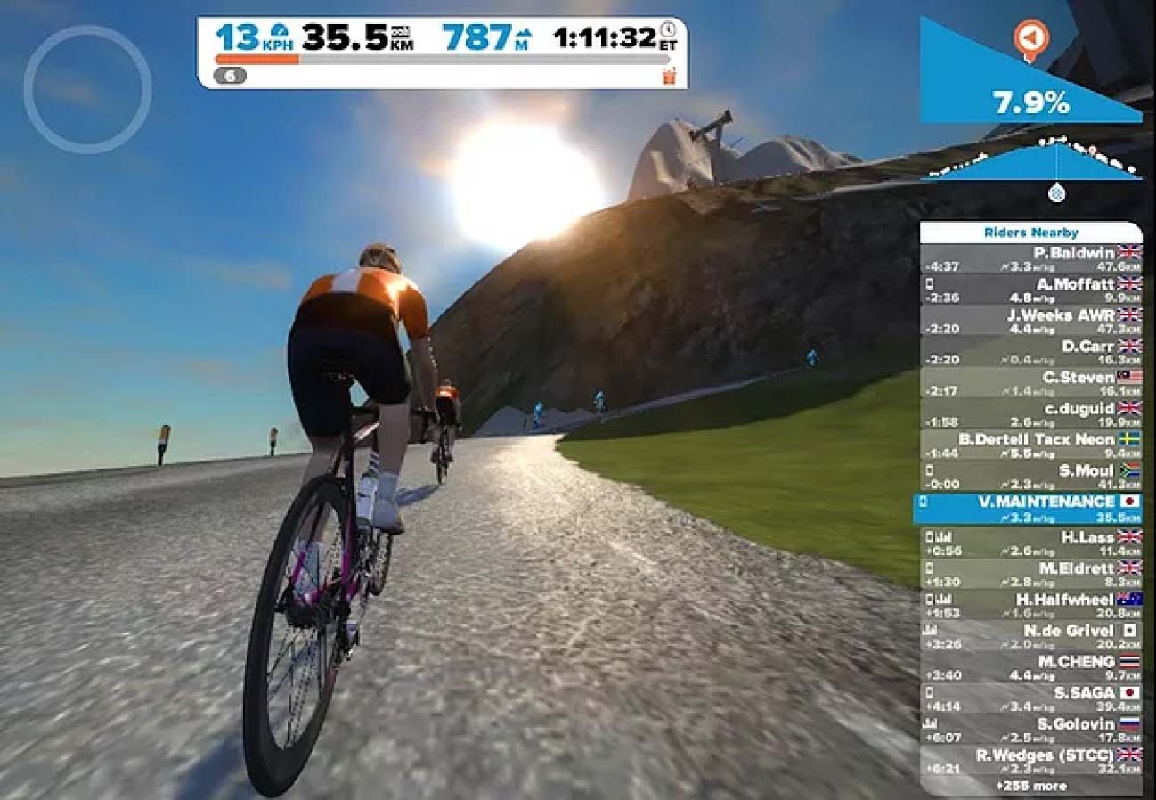 オンラインでサイクリングするzwift 機能 使い方教えます Viking